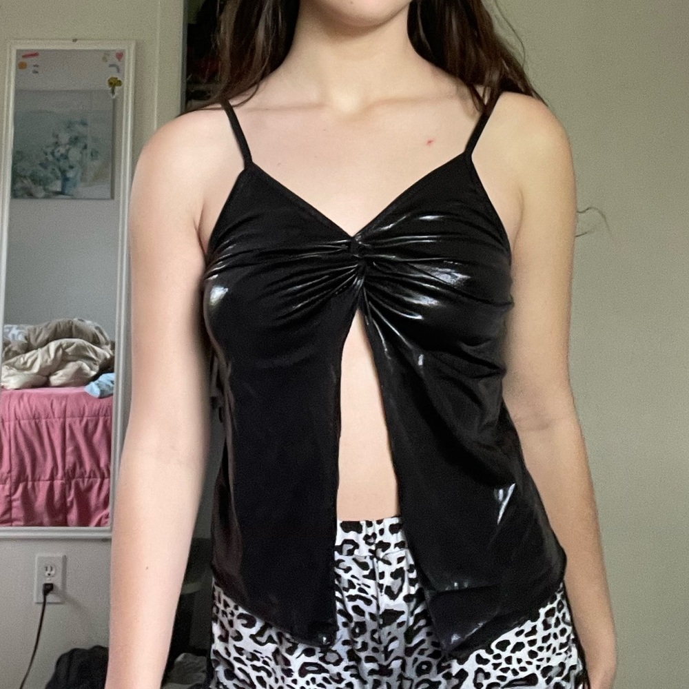 Black tank top